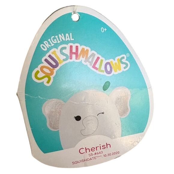 Squishmallows Set of 2 Cheyenne Octopus 6” & Cherish Elephant 5” EUC - Picture 11 of 15